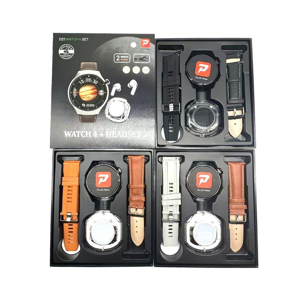 H0f44853cdbe04c0ea25d08ad926d07122 4 In 1 Smart Watch With Airpod - Image 1