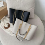 Women’s Tote Bag with Chain Handles - Image 3