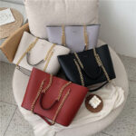 Women’s Tote Bag with Chain Handles