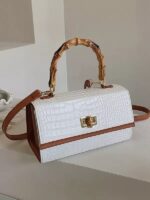 Women’s Bamboo-Handle Handbag - Image 7