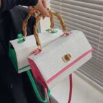 Women’s Bamboo-Handle Handbag - Image 2
