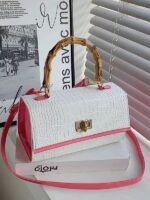 Women’s Bamboo-Handle Handbag - Image 4
