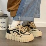 Women’s Chunky-Sole Lace-Up Sneakers