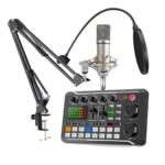 F998 Audio Mixer and Microphone Set