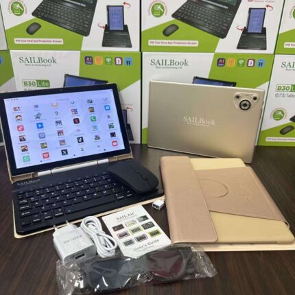 SAILBook B30Lite 10.1-inch tablet with keyboard mouse and accessories