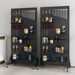 Floor-Standing Metal Pegboard Display Stand – 30 Sizes