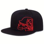 Graphic Flat-Brim Snapback Cap – 6 Styles - Image 4