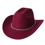 Silver-Chain Fedora Hat