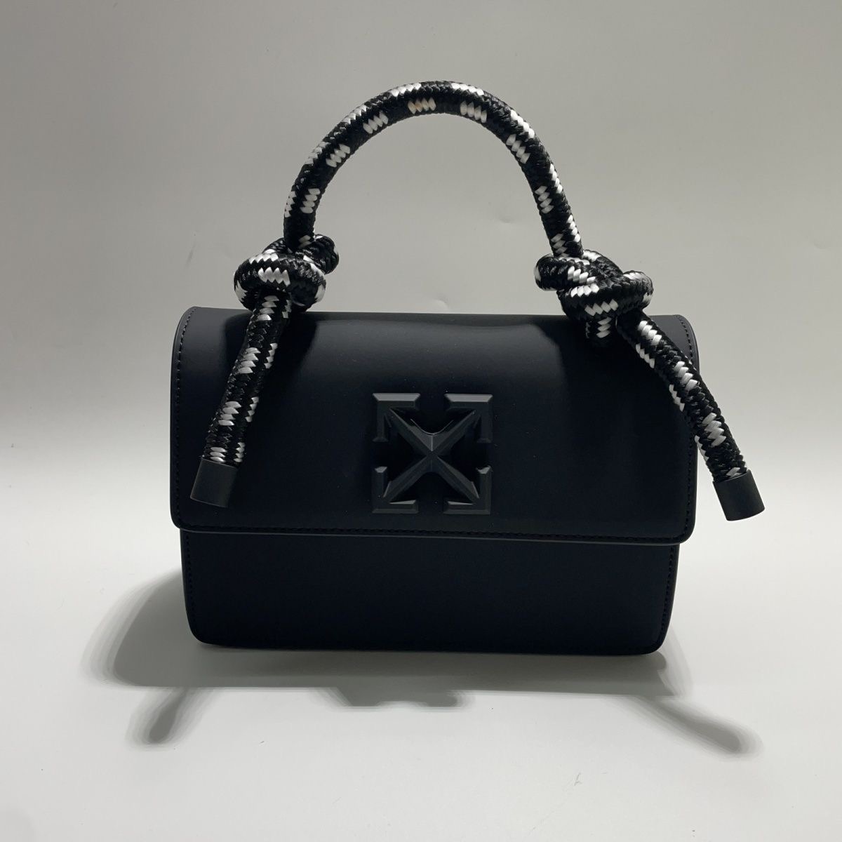 IMG_7546 Structured Mini Handbag with Braided Handle - Image 1