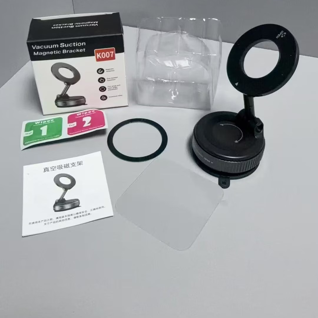 Vacuum-Suction Magnetic Phone Holder