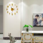 DIY Number Wall Clock - Gold-Tone, 30cm