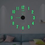 DIY Glow-in-the-Dark Number Wall Clock - 30cm