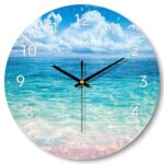 Ocean Wall Clock - Pink Shore, 30cm