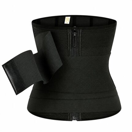 Adjustable Zip-Front Waist Trainer with Wrap Straps product photograph