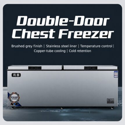 Commercial Double-Door Chest Freezer product photograph
