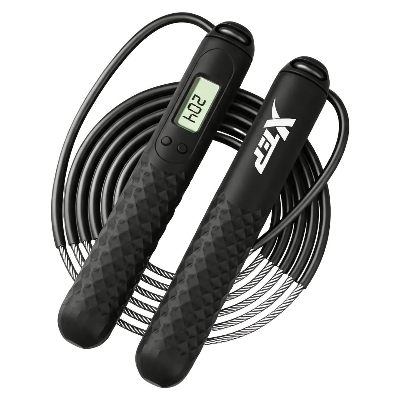 digital-rope-black Digital Counting Skipping Rope - Image 1