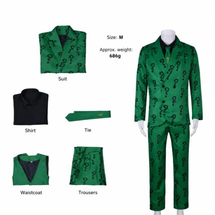 Men’s Green Question-Mark Costume Suit product photograph