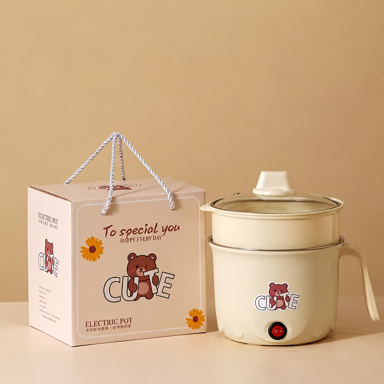 Compact Electric Cooking Pot – English product image Compact Electric Cooking Pot product photograph