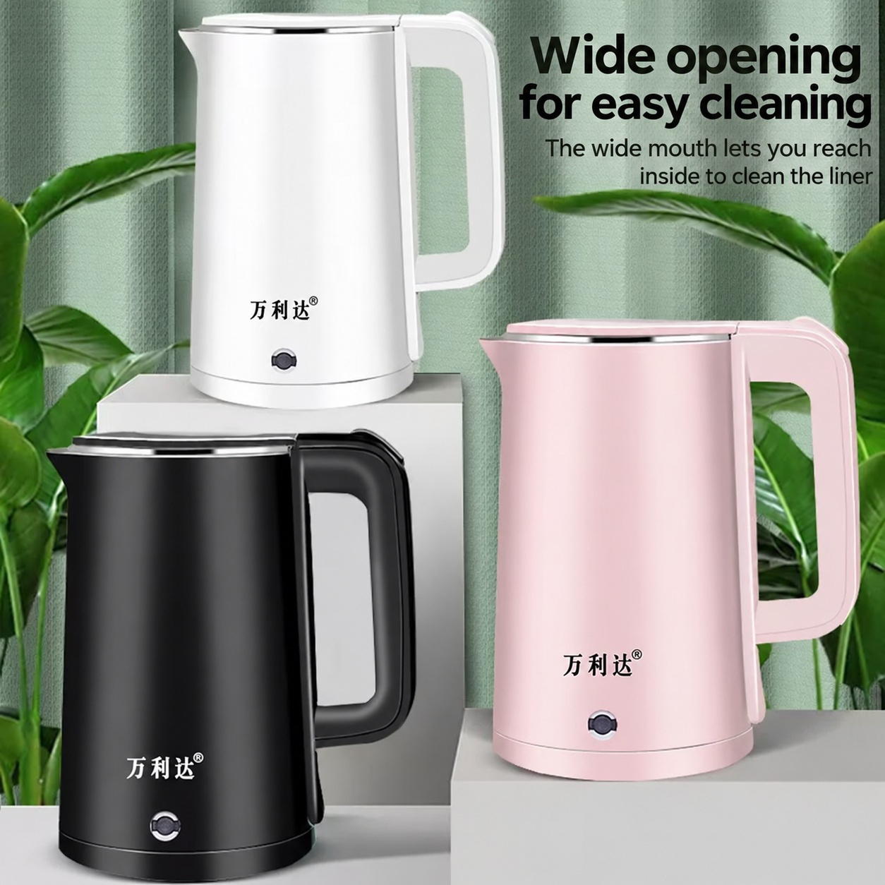 3L Electric Kettle – English product image 3L Electric Kettle product photograph