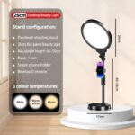Desktop Ring Light with Phone Holder product photograph