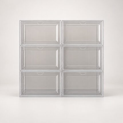 Translucent Shoe Display Boxes – 6-Pack