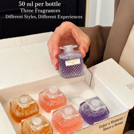 Textured Glass Reed Diffuser – Three Fragrances
