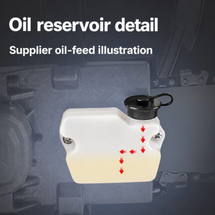 Oil-feed chainsaw attachment — one chain; electric angle grinder not included