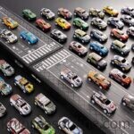48-Piece Toy Car Collection with Storage Case