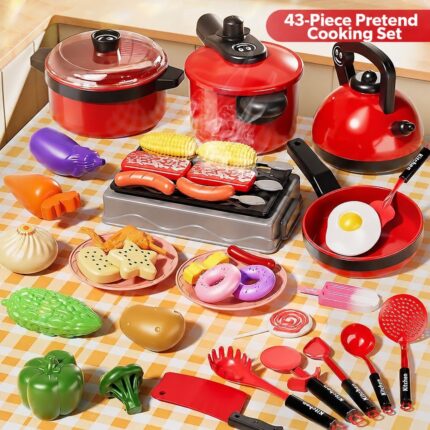 Pretend cooking toy set — English package information