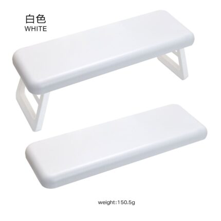 White rectangular folding hand rest