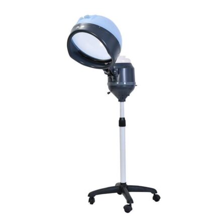 Floor-standing salon hair steamer side view