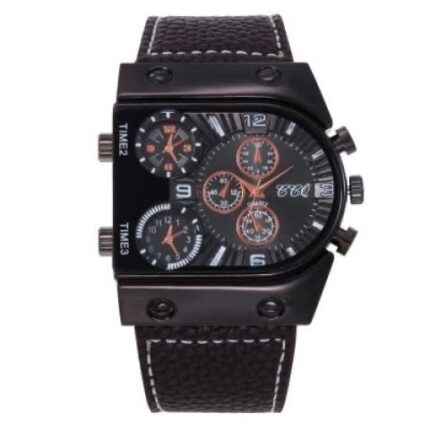 Black square watch close-up