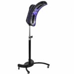 Black rotating salon hair processor