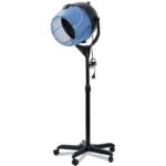 Floor-standing salon hood dryer