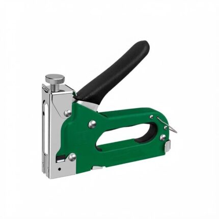 Green manual staple gun — original photo
