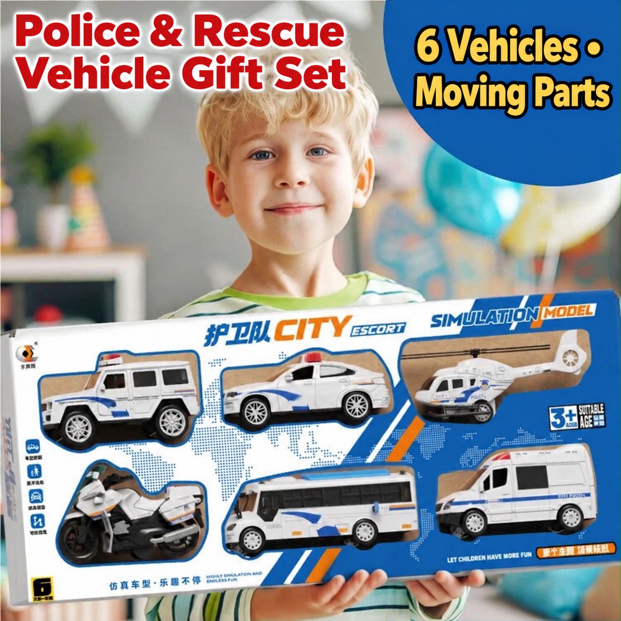 kso-police-4 Police and Rescue Toy Vehicle Sets - Image 1