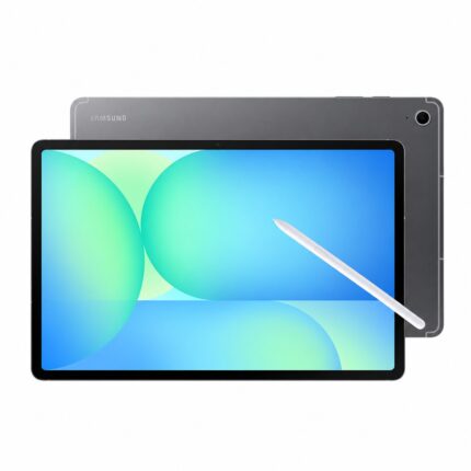 Grey Samsung Galaxy Tab S10 FE tablet and S Pen