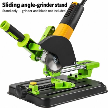 Sliding angle-grinder stand — grinder and blade not included