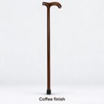 Coffee finish walking cane