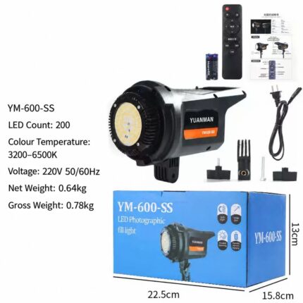 YM-600-SS photography light with English specifications