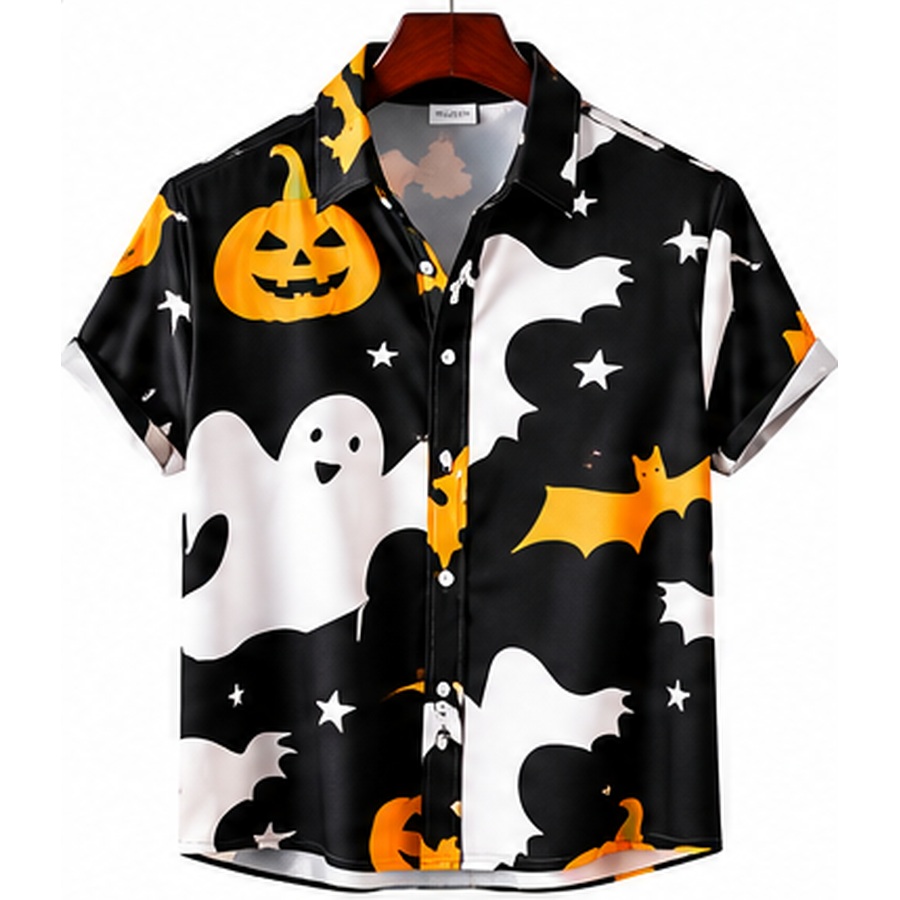 style_1_enhanced Men’s Printed Short-Sleeve Shirt - Image 1